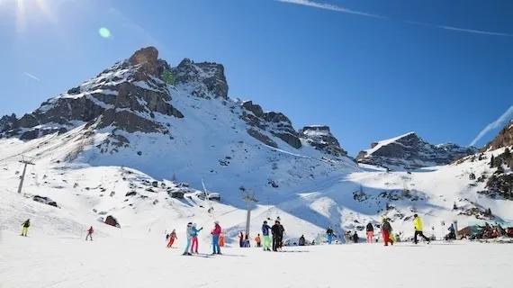 Lyžařské-středisko-Arabba-Marmoladanv Itálii
